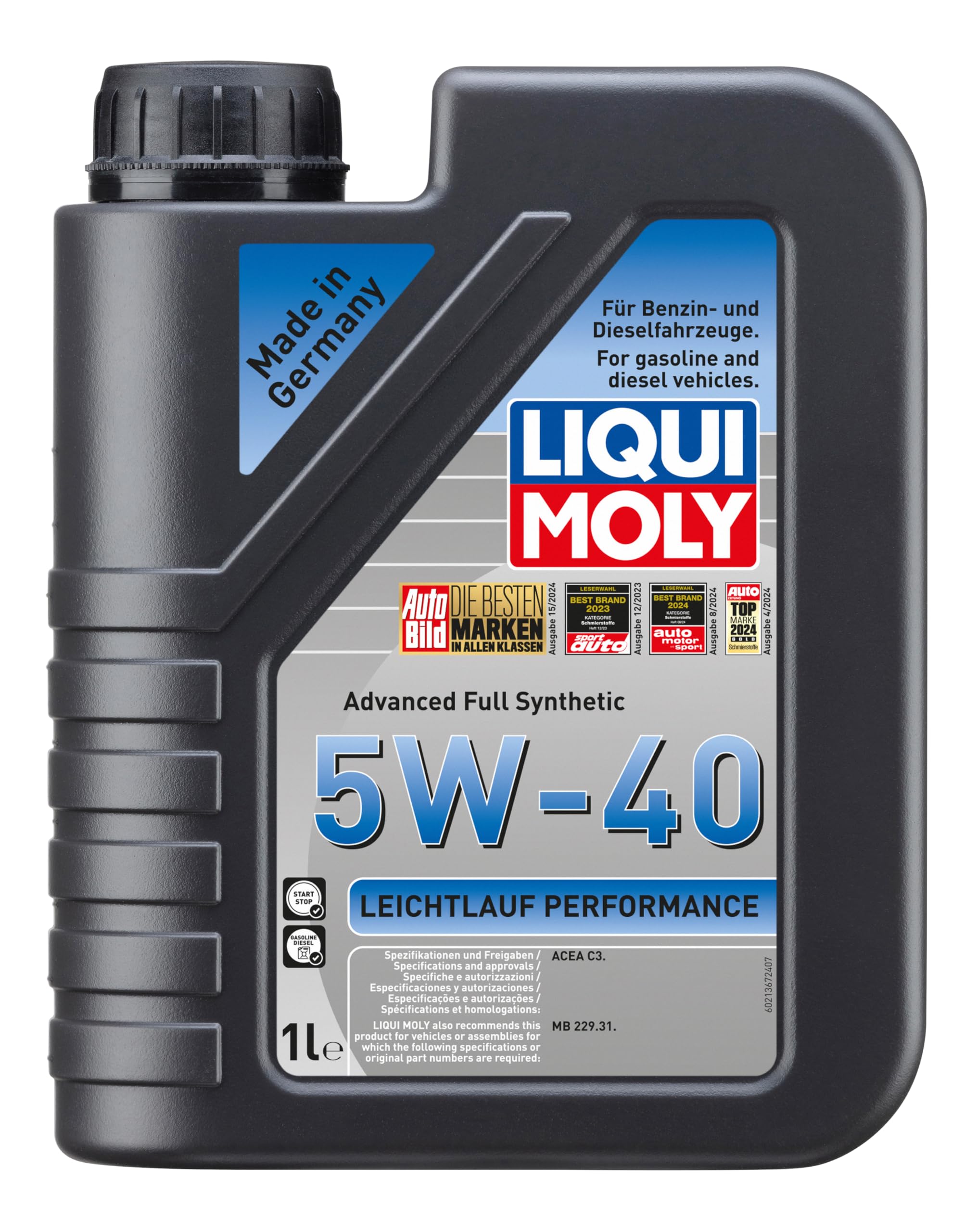 Liqui Moly Sorunsuz Çalışma Performansı Motor Yağı 5W-40 1L - 21367