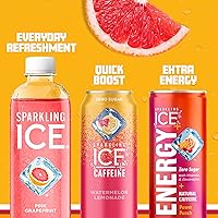 Vista 6 de Sparkling Ice, Toronja Rosa. Agua con gas, con antioxidantes y vitaminas, cero azúcar. Botellas de 17 oz (Paquete de 12).