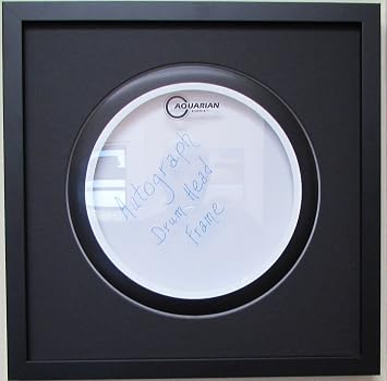 14" Drum Head Display Frame Set Black Frame with Easy Matte Mount Black DH Blk bc
