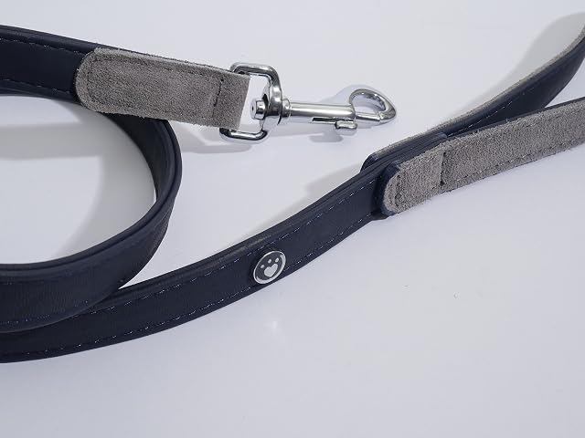 Foto 2 de 4 de Rosewood Correa para Perro de Piel de Lujo, 40 x 3/4 Pulgadas, Tacto Suave Azul Marino