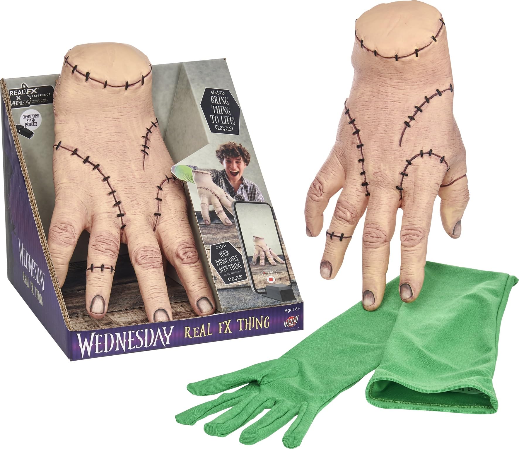 Lansay Wednesday – Die Sache – Hand mit Spezialeffekten – interaktives Spielzeug – Filmfiguren Mittwoch – funktioniert mit mobiler App – für Kinder ab 8 Jahren