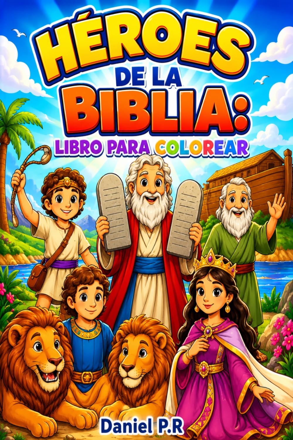 Héroes de la Biblia: Libro para Colorear