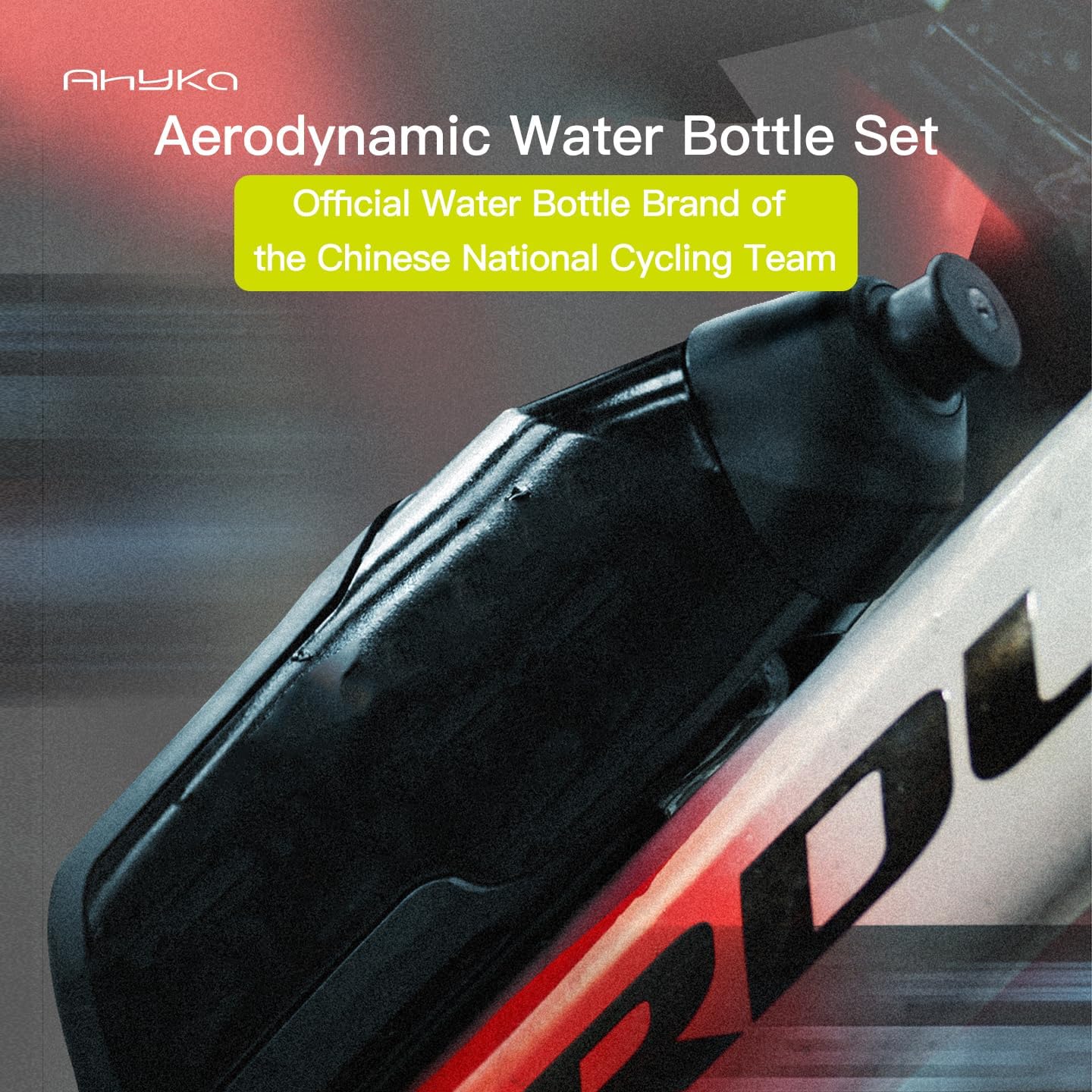 Aerodynamic Bike Water Bottle 600ml LDPE Kettle for Road & Mountain Cycling, Heat Resistant up to 50, BPA-Free Race-Ready Hydration with High-Flow Cap (Black a Set)
