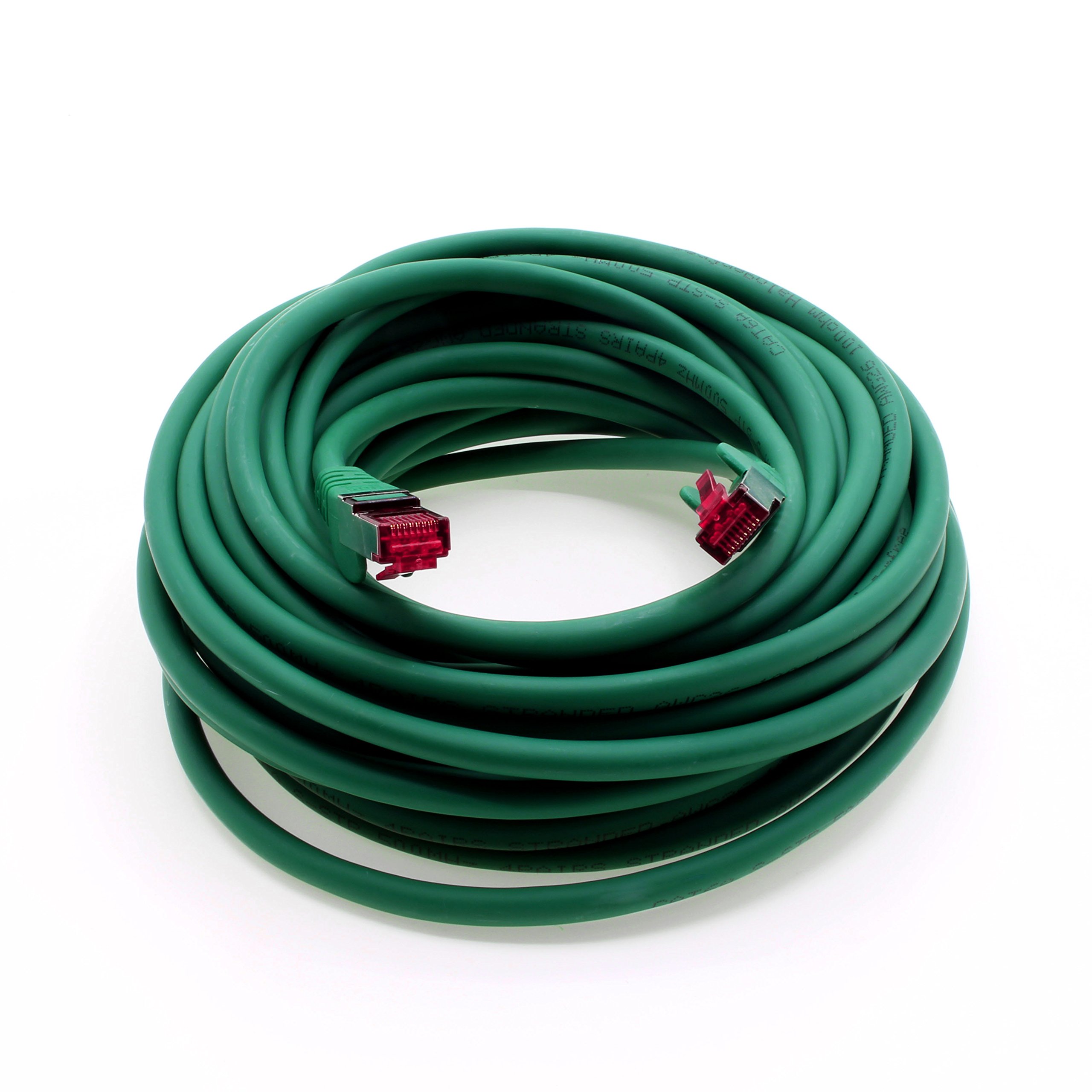 Amazon.co.jp: 20m - グリーン - 1個 - CAT6aイーサネット