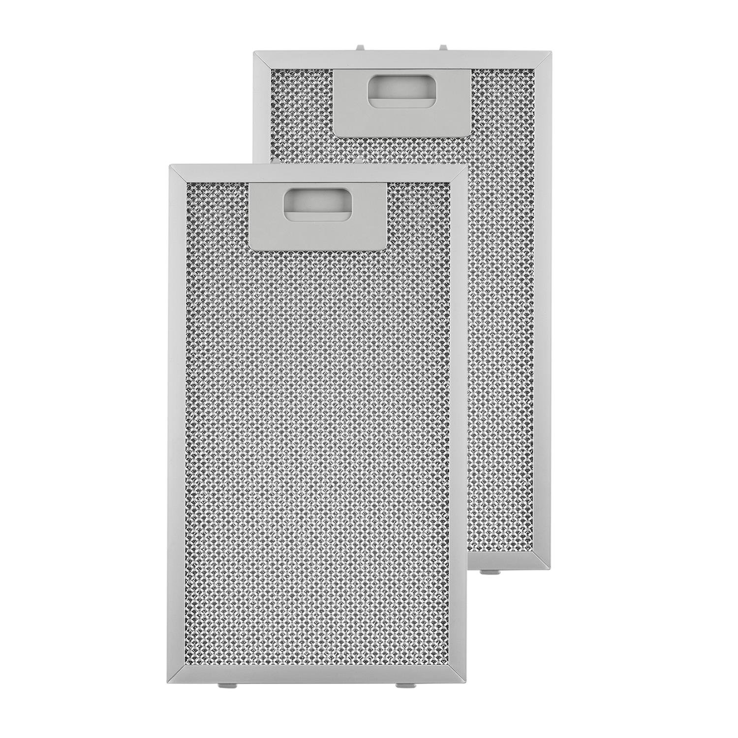Klarstein Alu-Fettfilter Set – 2 Stück, 18,5x31,8cm, Klickverschluss, Für Lorea Hauben