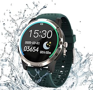 YXHS Smart Watch for men Women,1.22 Full Touch Screen,Fitness Trackers with Heart Rate,Blood Oxygen,Blood Pressure Monitor,Sleep Tracker,Step Counter,Touch Screen,Waterproof IP67