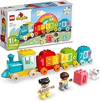 LEGO DUPLO My First Number Train 10954 - Learn to Count Toddler Toy, Colors Sorting, Fine Motor Skills Ages 1.5+ Boys Girls