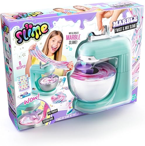 Miniatura 3 de Canal Toys So Slime Marble Twist N Slime Mezclador de limo, color blanco