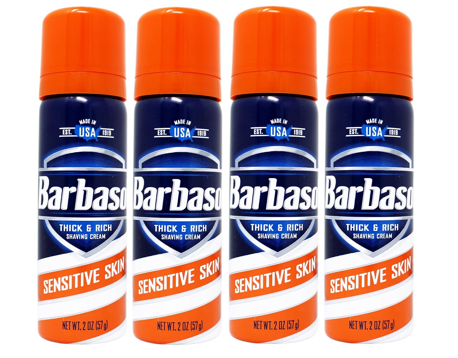 Barbasol Shaving Cream Sensitive Skin (Pack of 4)