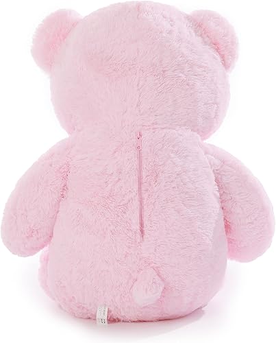 Miniatura 16 de Poutmac Oso de peluche gigante de 47 pulgadas, oso de peluche, regalo de San Valentín para novia, oso de peluche suave para Navidad, cumpleaños, día