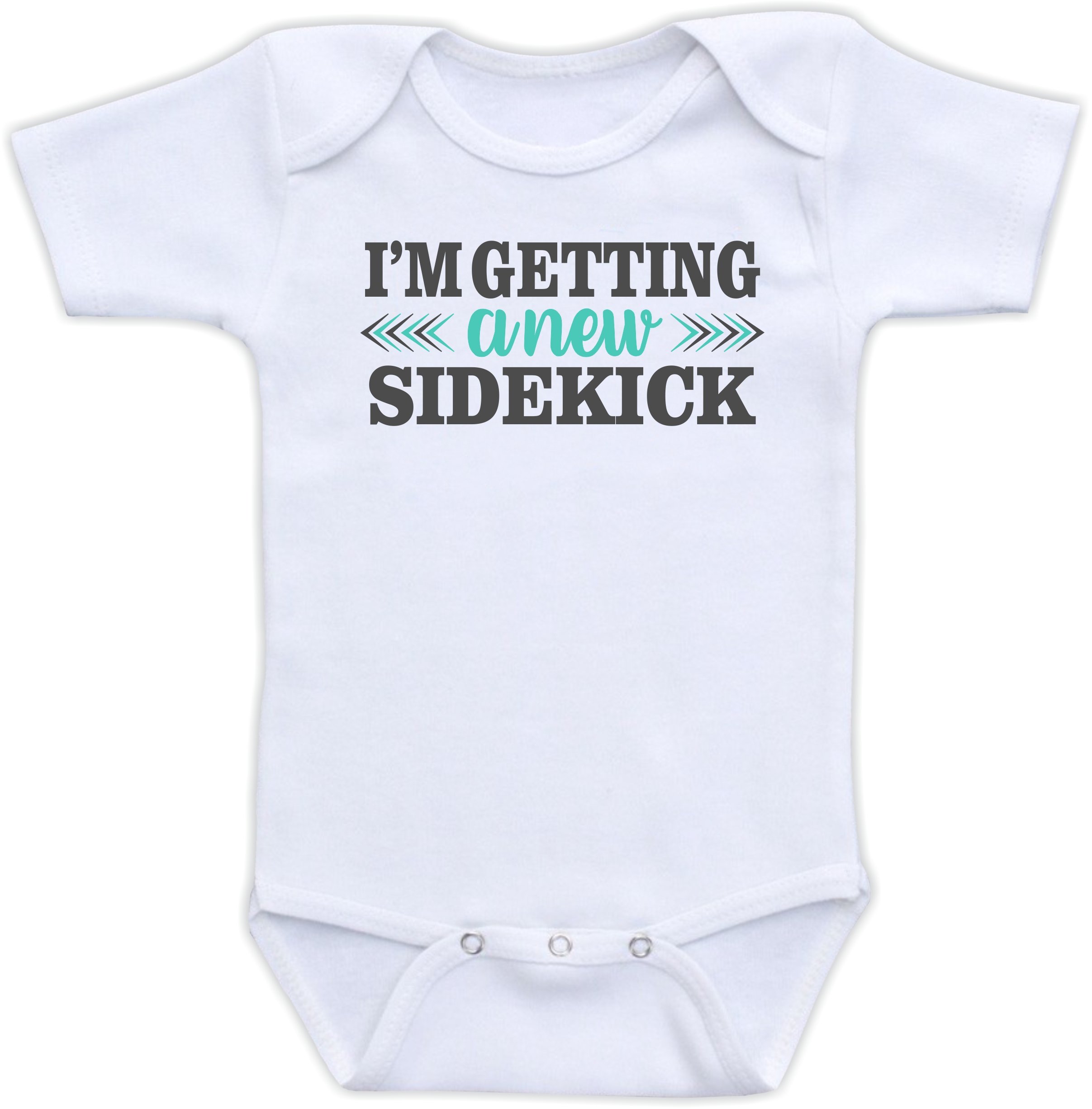 I'm Getting A New Sidekick - Sibling Pregnancy Announcement Bodysuit-image-6