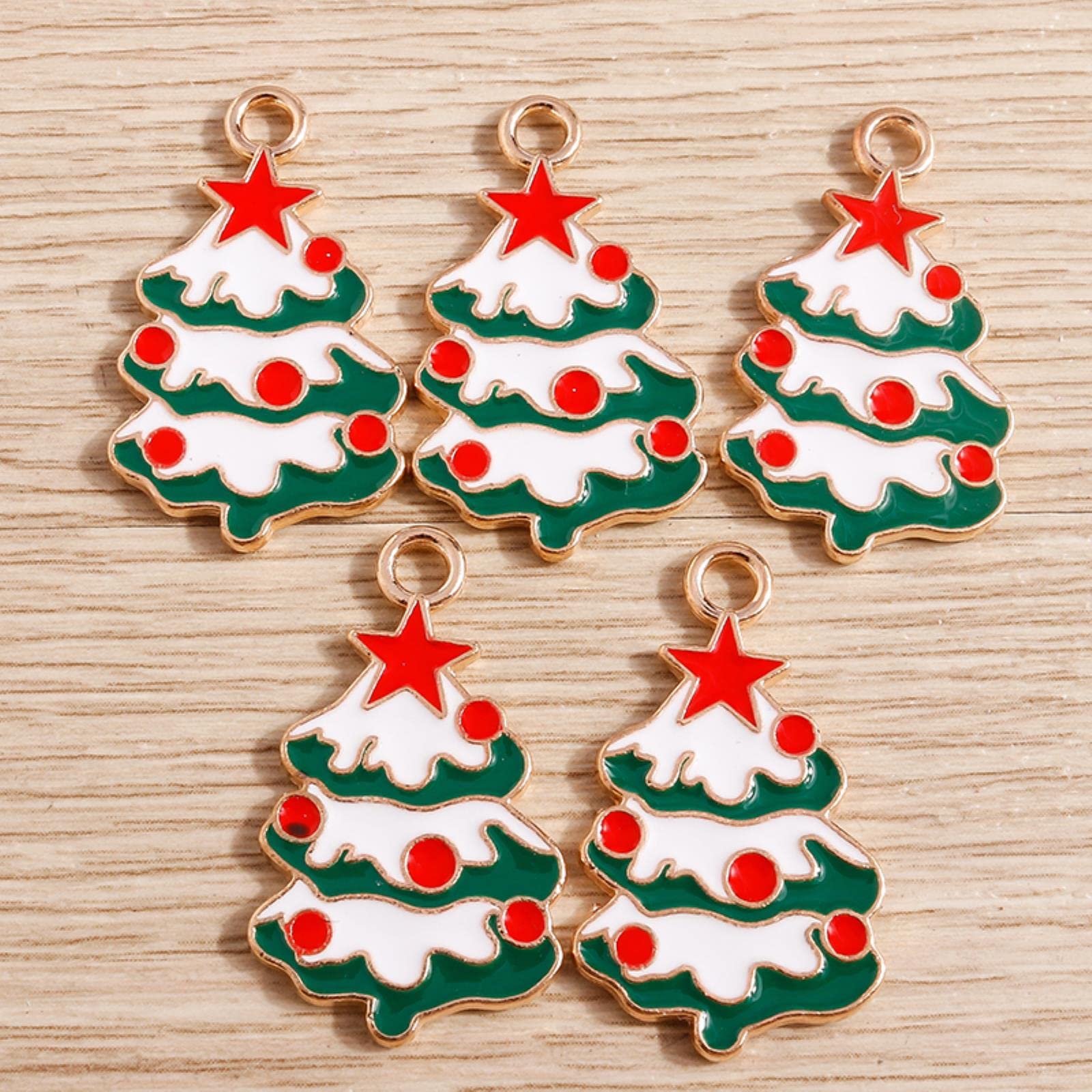KASESSS 100 stuks kerstbedels, legering hangers, assortiment