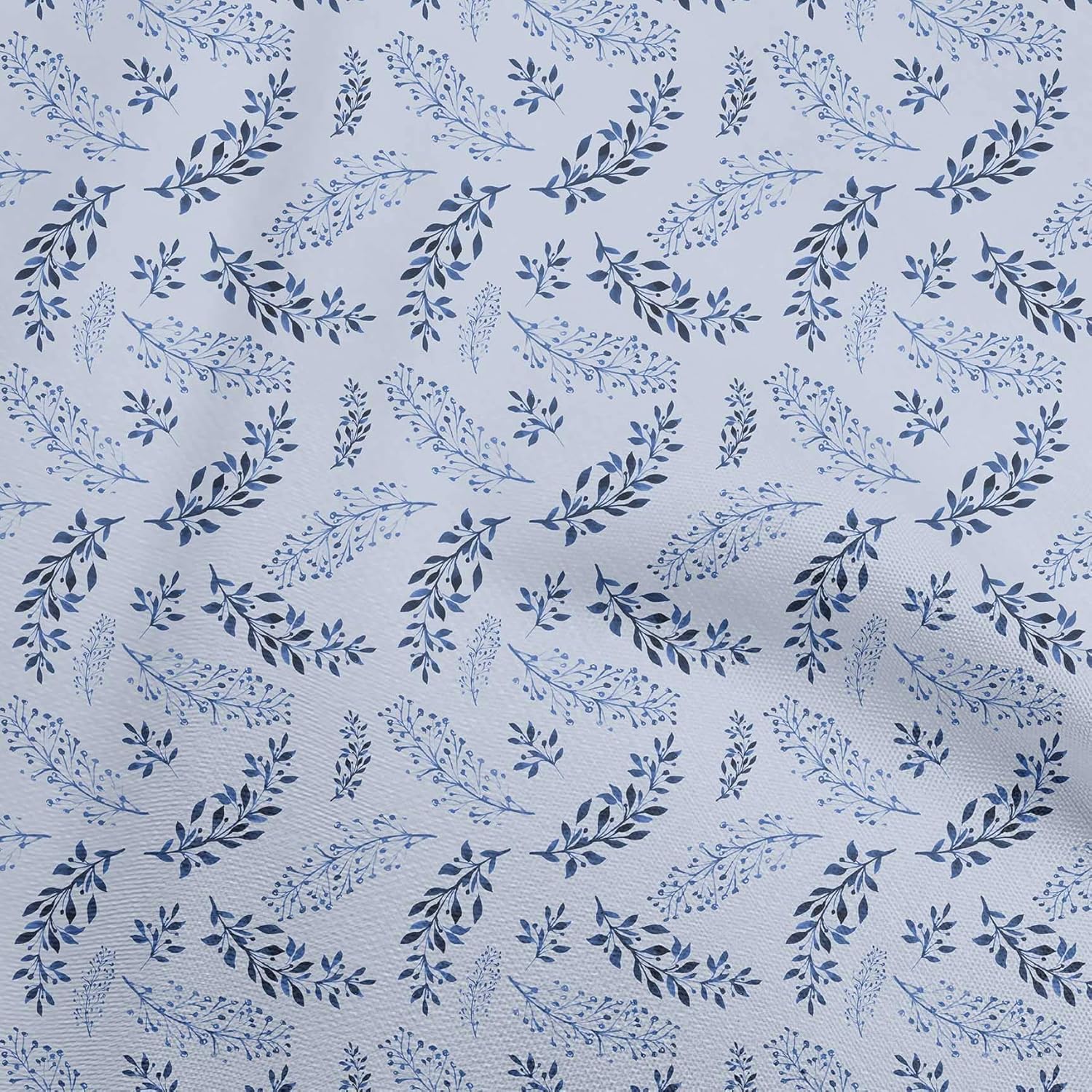 oneOone Polyester Spandex Brown Fabric Leaves DIY Clothing Quilting Material Print Fabric by Yard 56 Inch Wide-4342