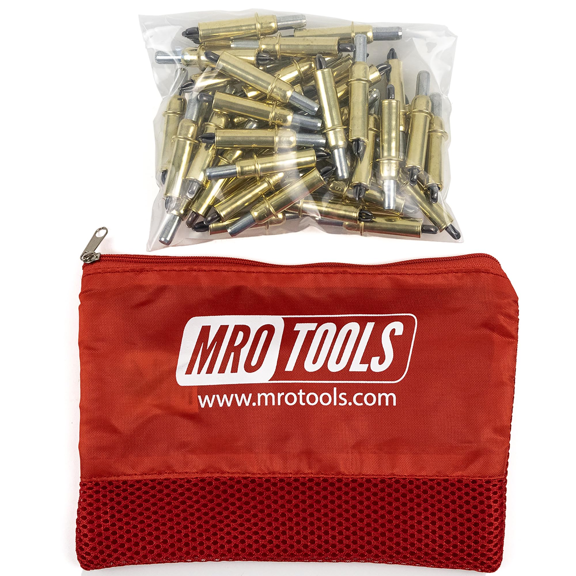 50 3/16 Cleco Sheet Metal Fasteners w/RED Mesh Carry Bag (RB-K2S50-3/16)