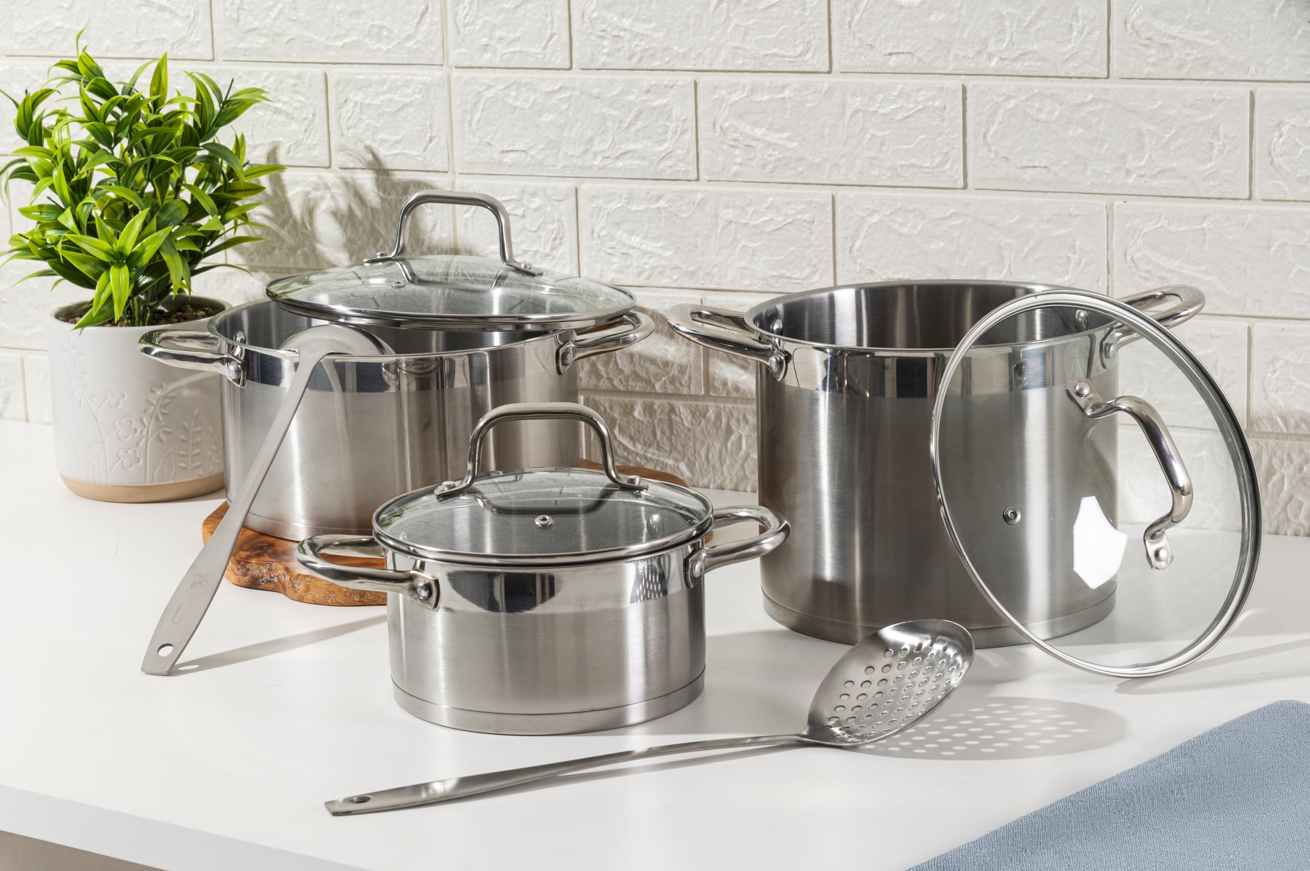 1315718 Batteria da cucina San Ignacio Altea acciaio