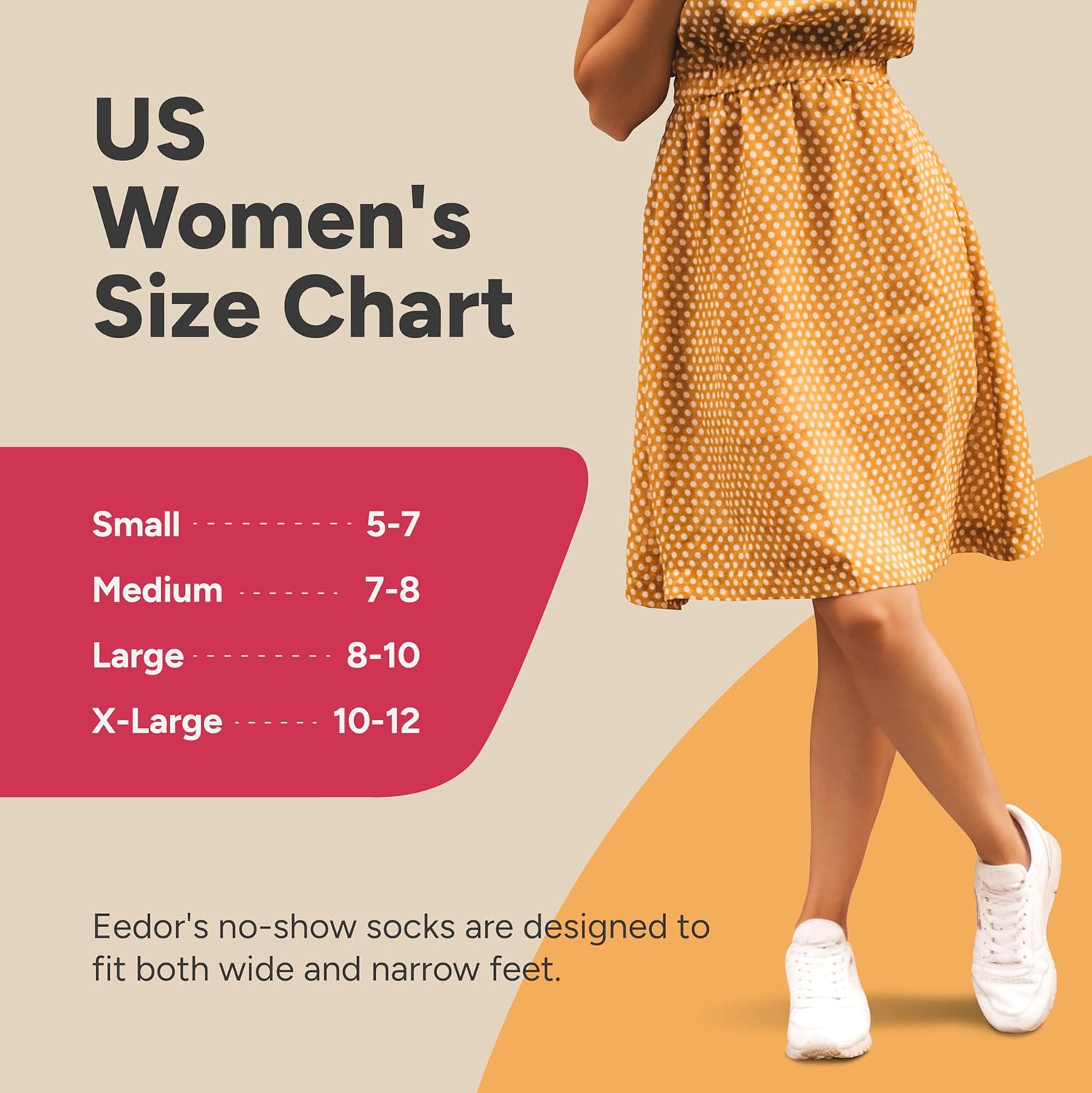 Eedor No Show Socks Womens - 14 Pairs Bundle - Small Size (5-7) - Non Slip Low Cut Ankle - Invisible Liner Socks for Casual & Formal Wear - Soft & Stretchable