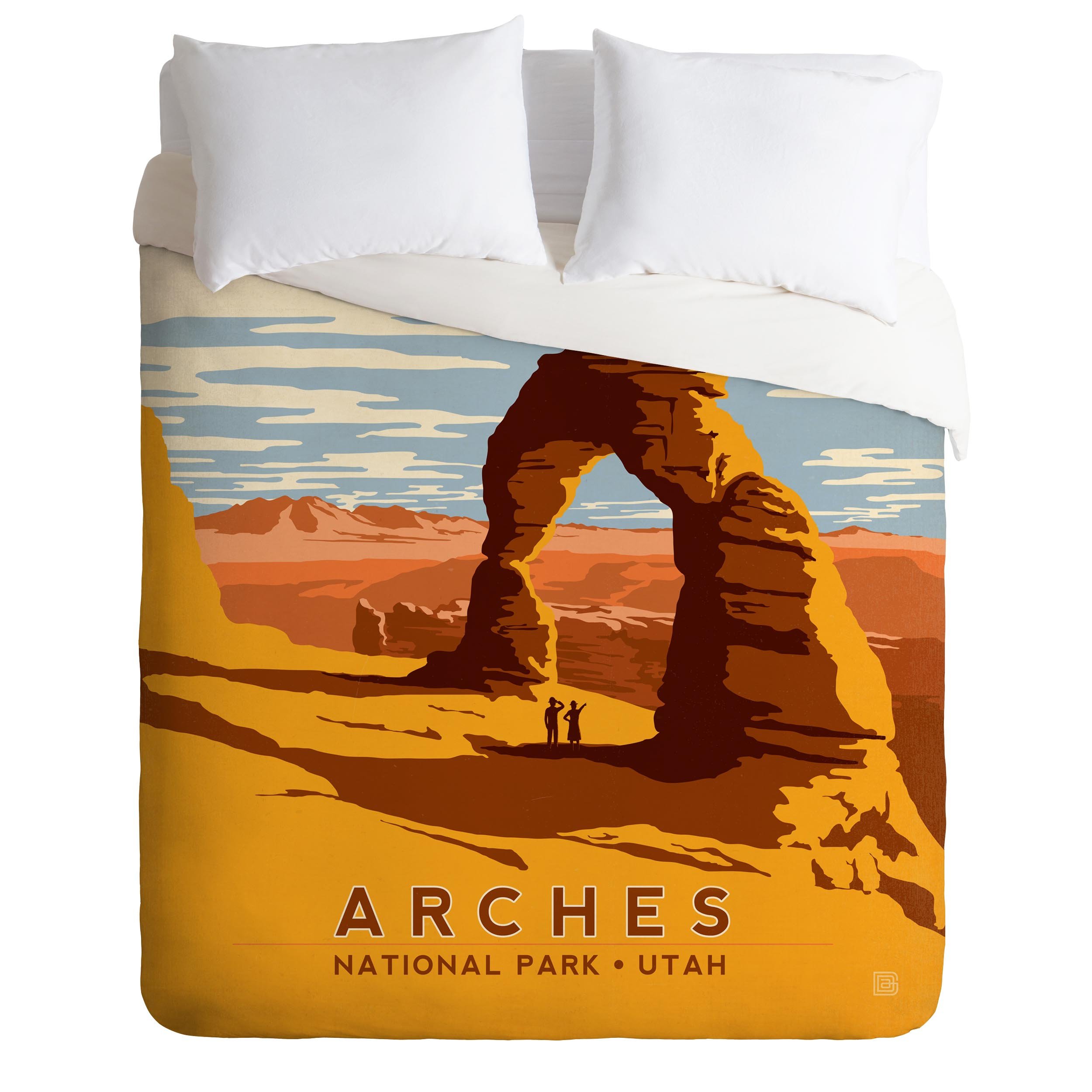 Deny Designs Anderson Design Group Arches Duvet Cover, Queen