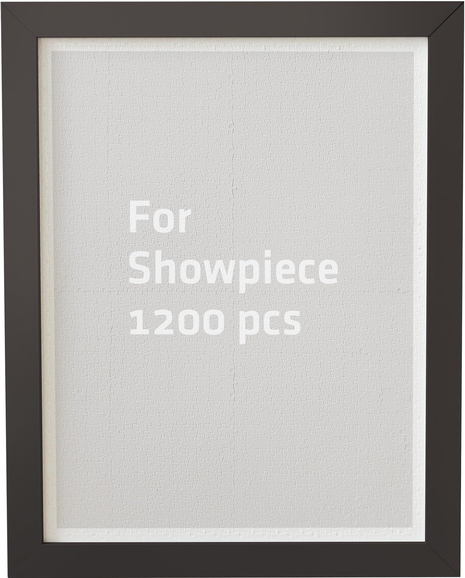 PintooJigsaw Puzzle Frame Tailor-Made for Pintoo's 1200 Pieces Puzzle ONLY - Dark Brown - Effortless & Toolless Assembly NO Glue Required [W1063]