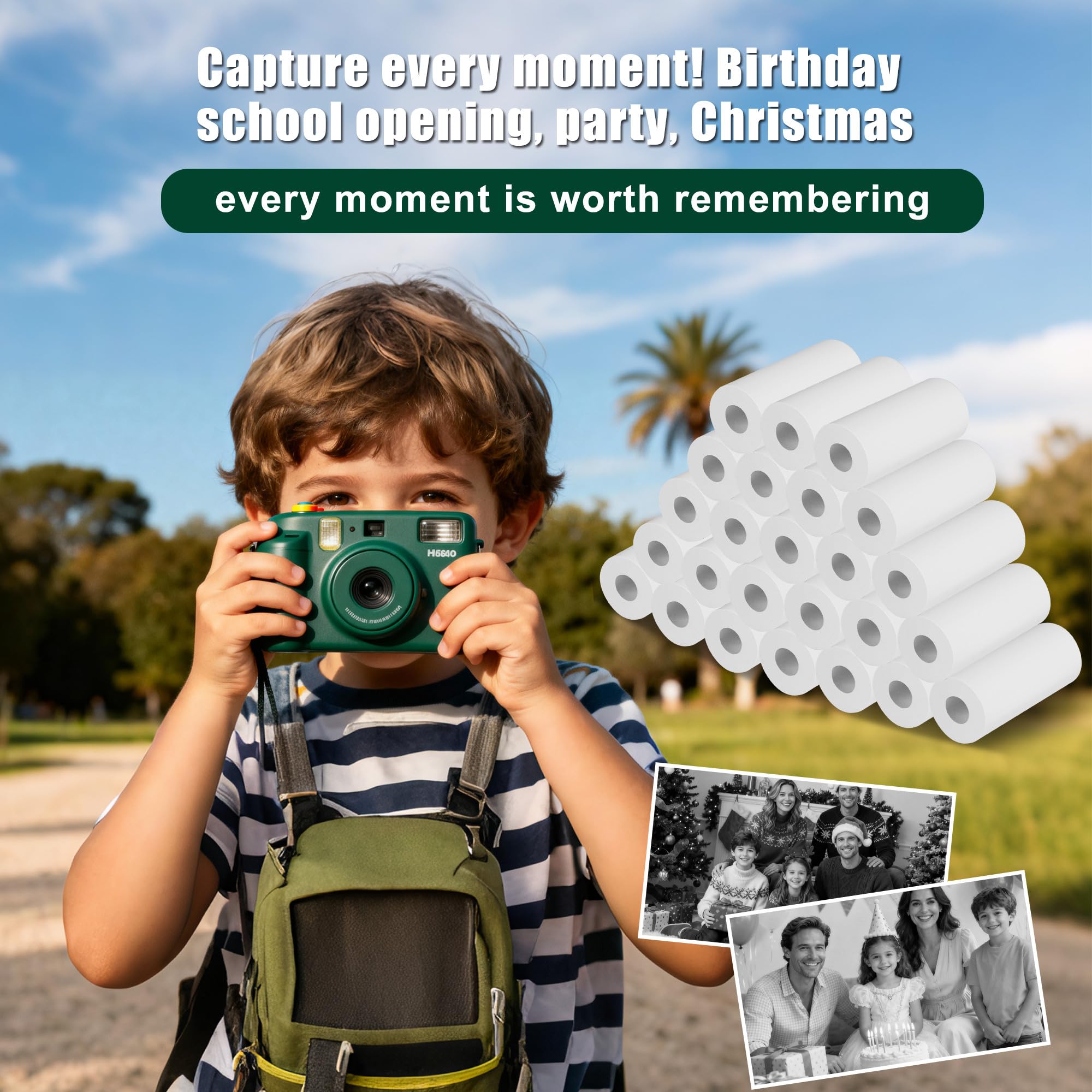 Carta Termica Bianca Zero do Mini Fotograficznych Stampań Portatilnych