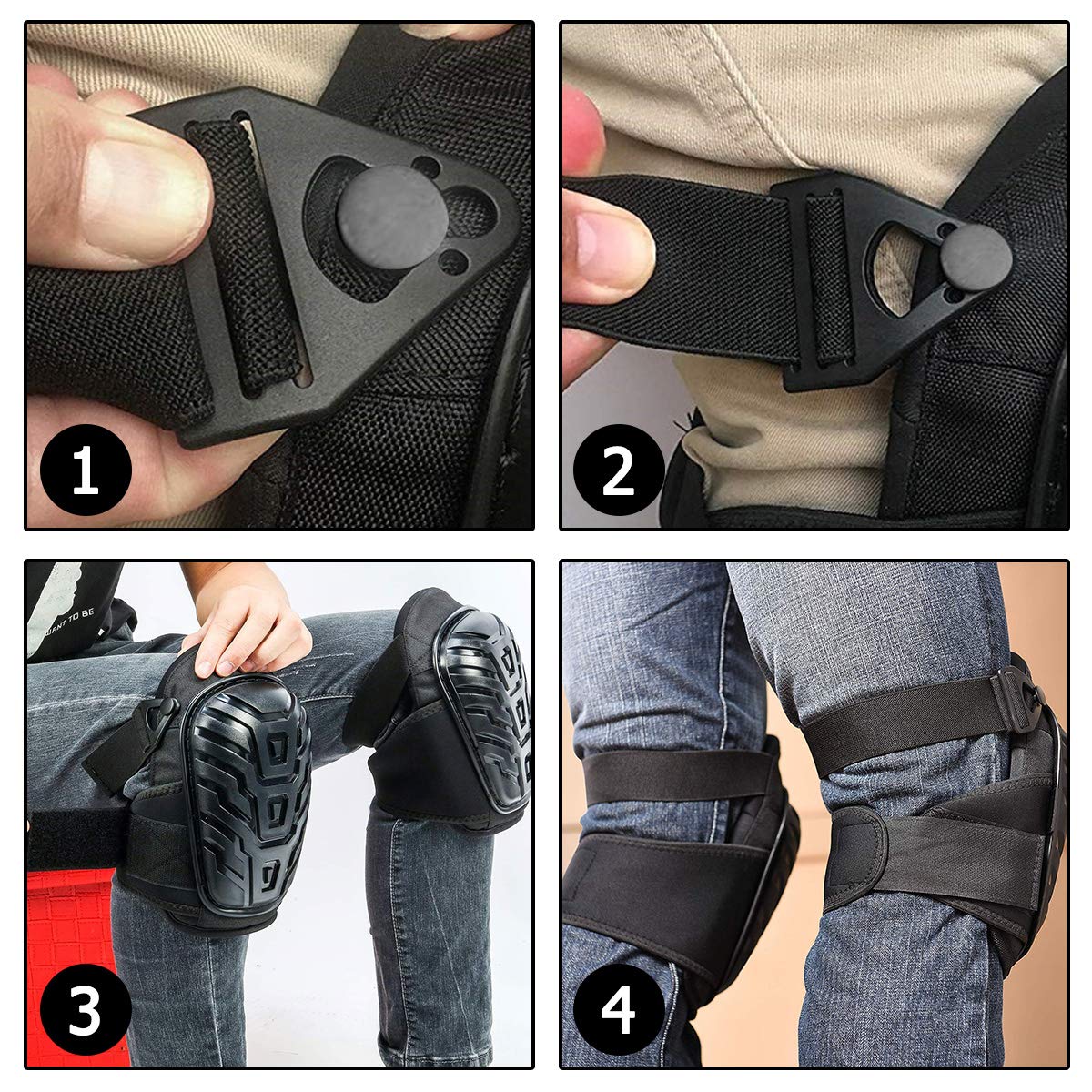 Ginocchiere Resistenti Lavoro Giardinaggio Pavimento Tappeto Fai Da Te - Foto 5