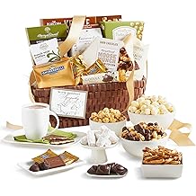 GreatFoods Premier Sweets and Treats Grande Gift Basket with Sympathy Ribbon, Sympathy Gifts, Condolence Gifts, Gourmet Food Gifts