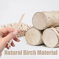 Vista 4 de 1000 palitos de cera de madera, pequeños aplicadores de encerado, espátulas de cera para manualidades de madera para depilación y piel suave