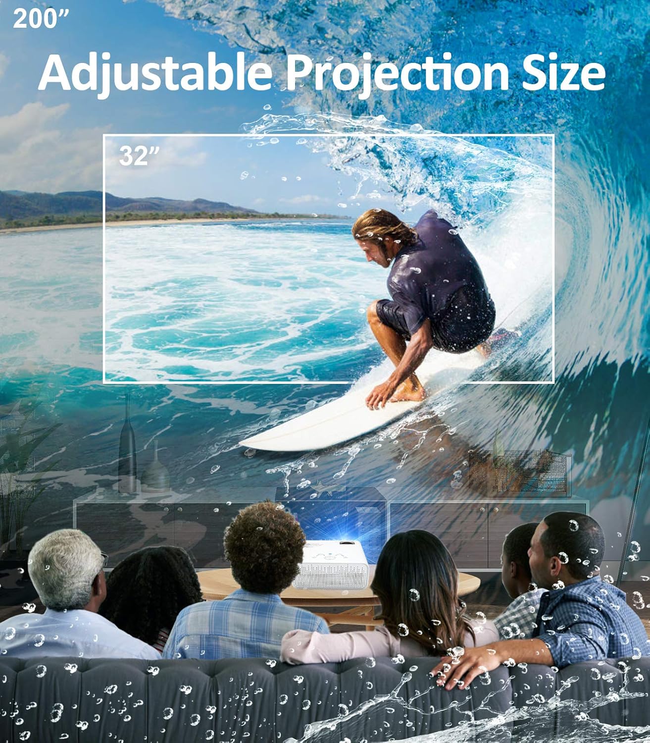 Black Friday - 80% OFF Mini Movie Projector Supported 1080P - Portable Full HD Projector Native 720P with 5500 Lumens LED Lamp,Compatible with HDMI,VGA,USB,AV,Laptop,Smartphone 🛒 Crazy Deals Mini Movie Projector Supported 1080P - Portable Full HD Projector Native 720P with 5500 Lumens LED Lamp,Compatible with HDMI,VGA,USB,AV,Laptop,Smartphone