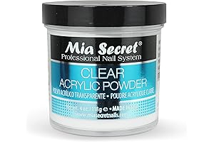 4oz Clear Acrylic Nail Powder for Professional Nail Art & Extensions