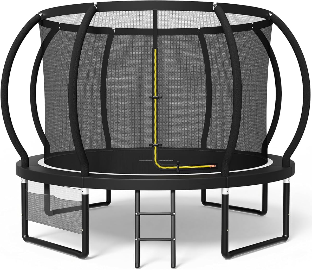 Devoko Trampolin Outdoor Ø 228/305/366/427/488 cm, GS-Zertifikat, Kindertrampolin Gartentrampolin mit Sicherheitsnetz, Rundes Riesentrampolin mit Leiter und Schuhbeutel