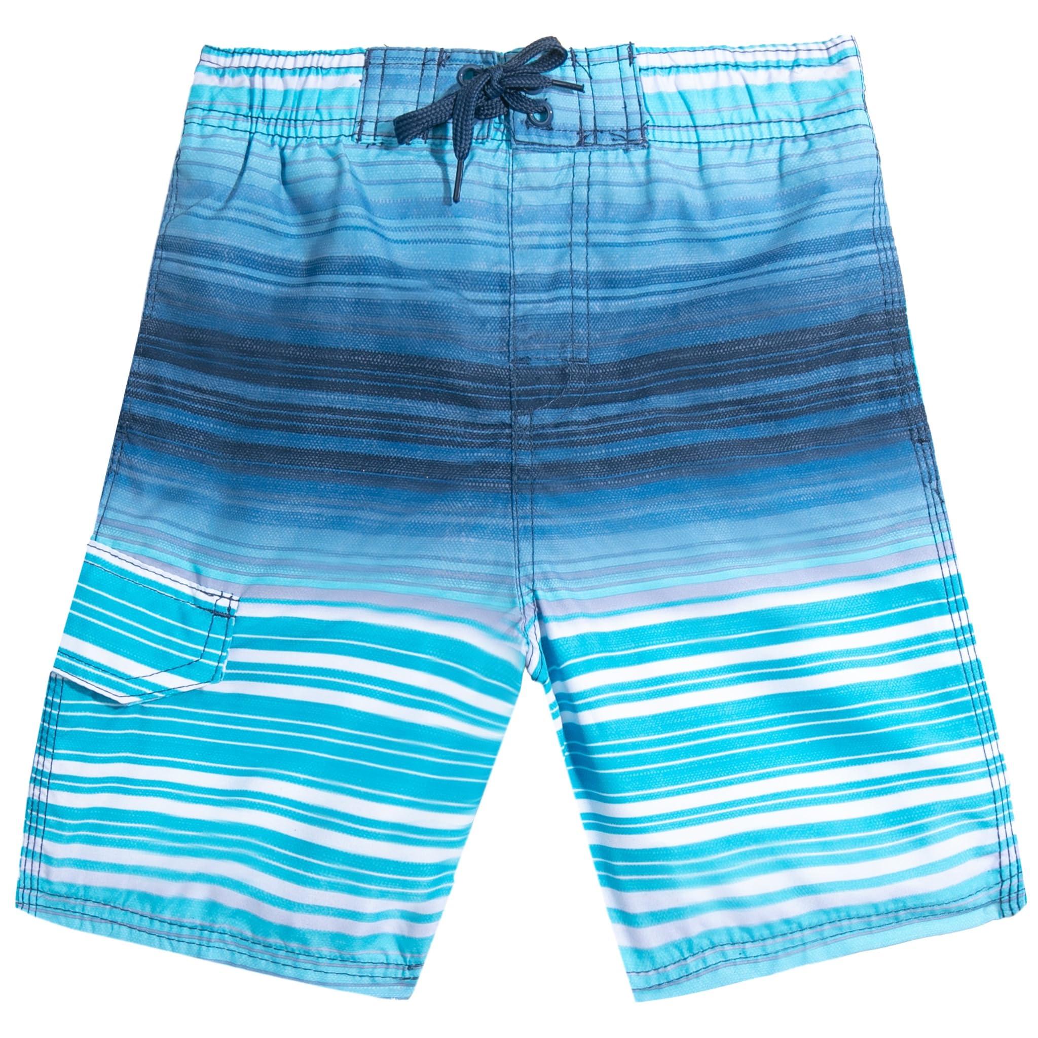 Kanu Surf Pipeline Stripe Quick Dry Beach Board Shorts Swim Trunk Baador para Hombre Niños