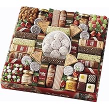 The Swiss Colony 43 Season Pleasers - Assorted Summer Sausage Meats, Mini Meat Sticks, Cheese Bricks and Wedges, Spreadables, Candies, &amp; Chocolate Treats, Meat and Cheese Gift Set, Charcuterie Board