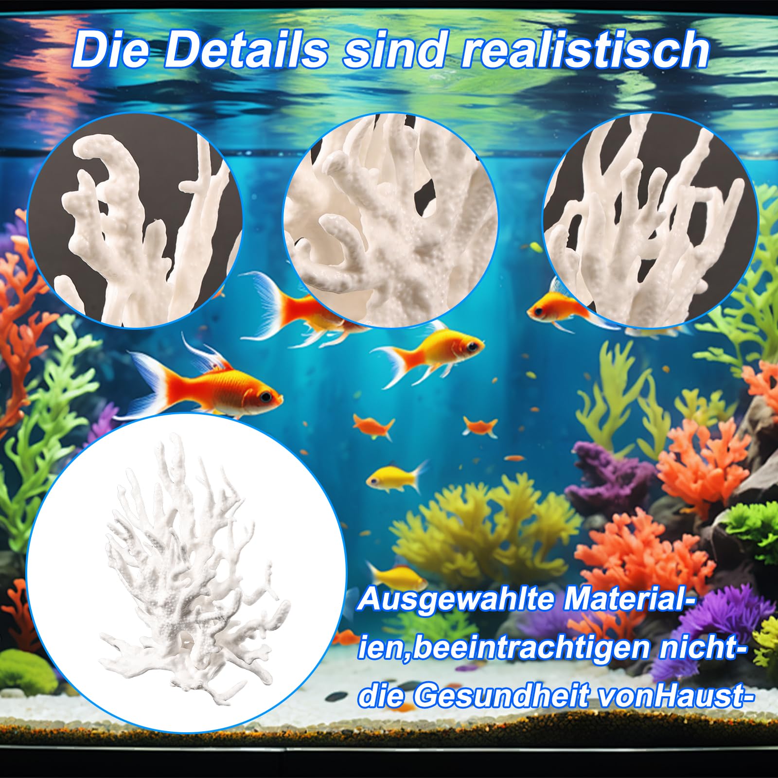 Decorazione per acquario corallo artificiale con gamberetti pianta acquario accessorio paesaggistica