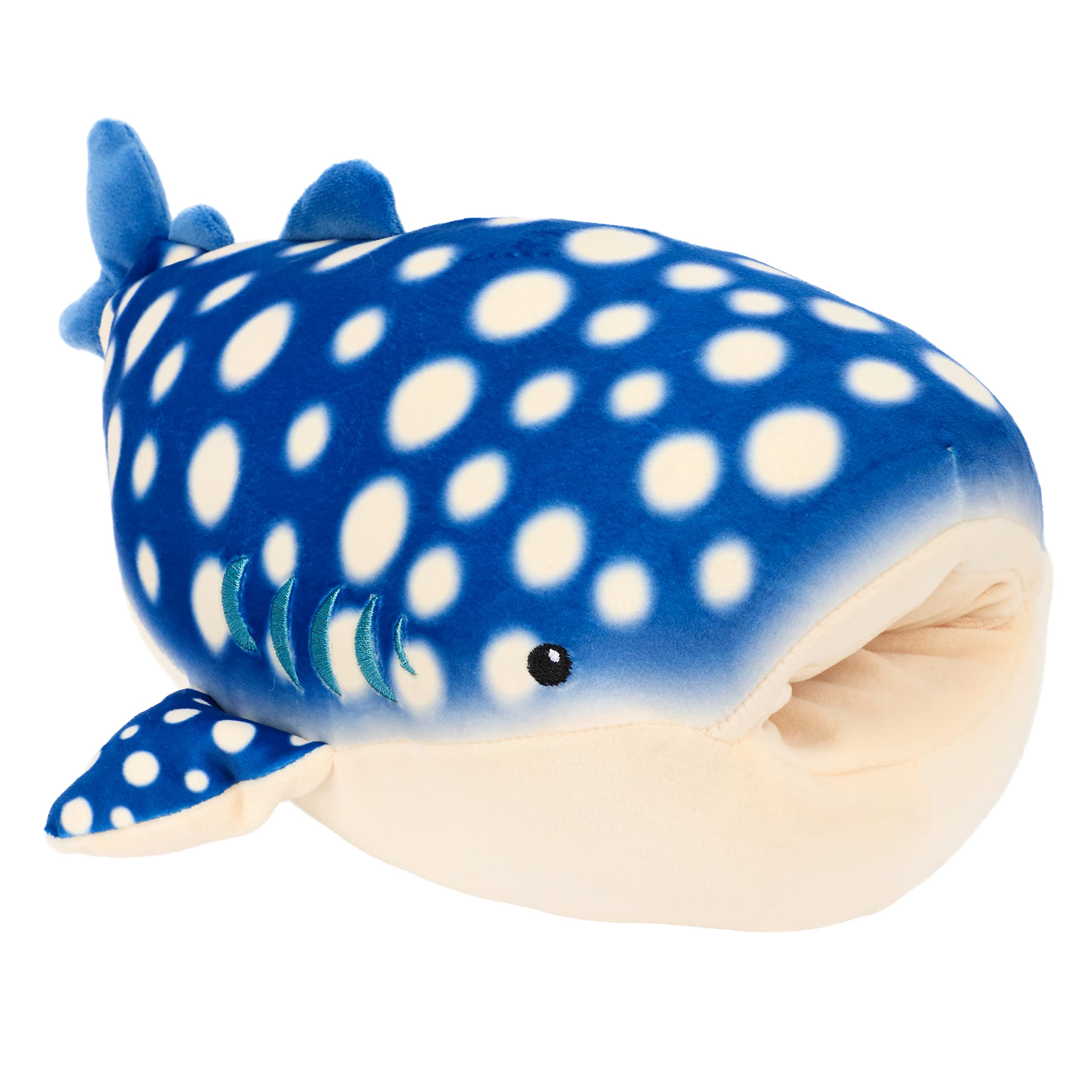 Easfan Adorable Whale Stuffed Animal Soft Ocean Life Plush Toy Birthday Gift for Kids Boys Girls Blue, 6’’