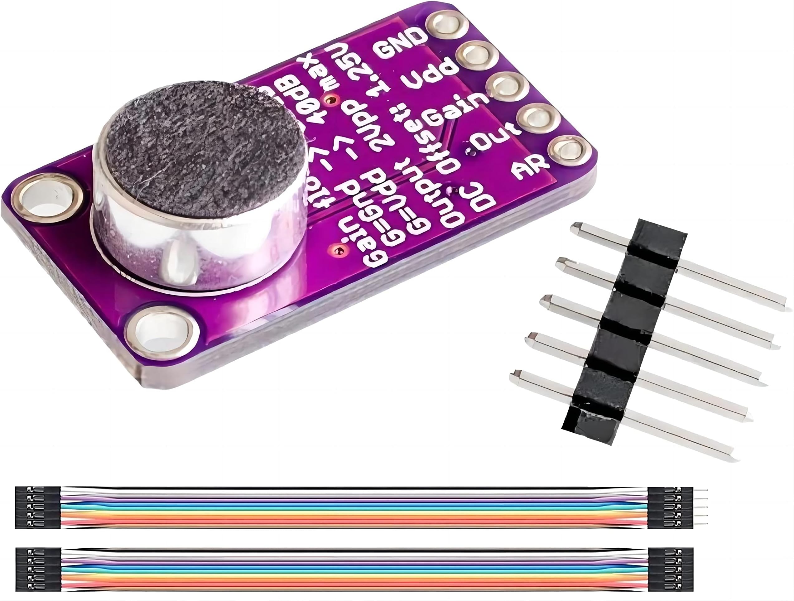 WWZMDiB MAX9814 Microphone Sensor High Performance Compatible with for Arduino Raspberry Pi ESP32 Sound Sensor Amplifier (AGC) 40dB, 50dB, 60dB