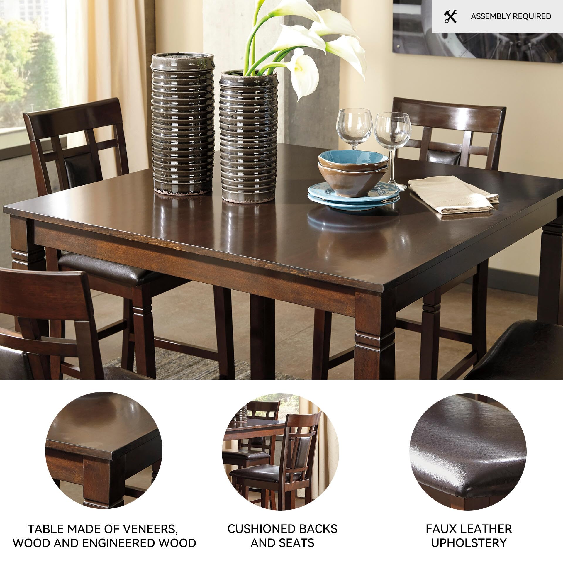 Amazon.com: Signature Design by Ashley Bennox - Juego de comedor