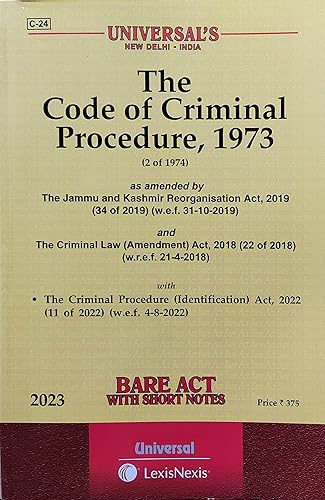 Universal's The Code of Criminal Procedure (Cr.P.C), 1973 Bare Act with Short Notes Latest Edition