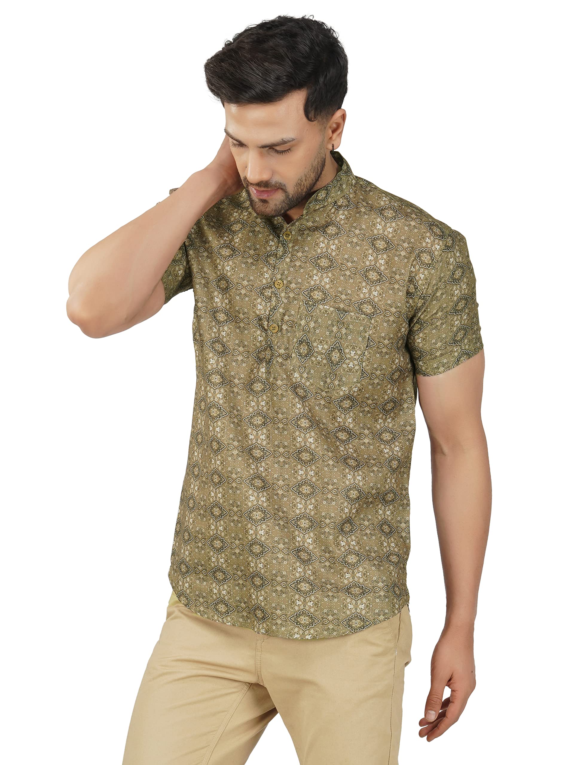 Men's Printed Kurta-image-13