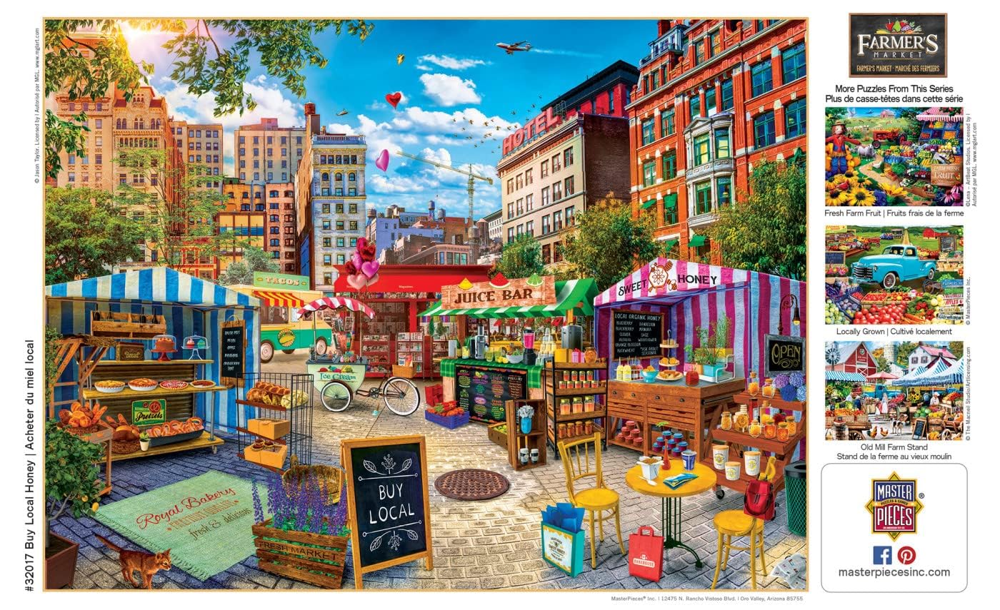 Masterpieces 750 Piece Jigsaw Puzzle for Adults and Family - Buy Local Honey - 18"x24" - Image 9