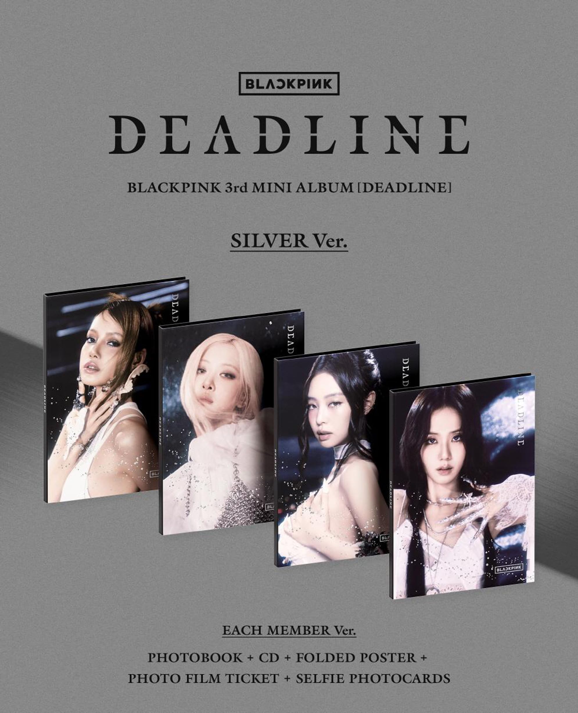 Amazon.com: BLACKPINK DEADLINE 3rd Mini Album (SILVER Ver._ROSÉ