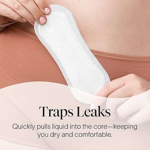 Miniatura 3 de Cora Forros orgánicos ultrafinos para la vejiga, almohadillas para incontinencia y posparto para mujeres, protectores para fugas de vejiga, algodón