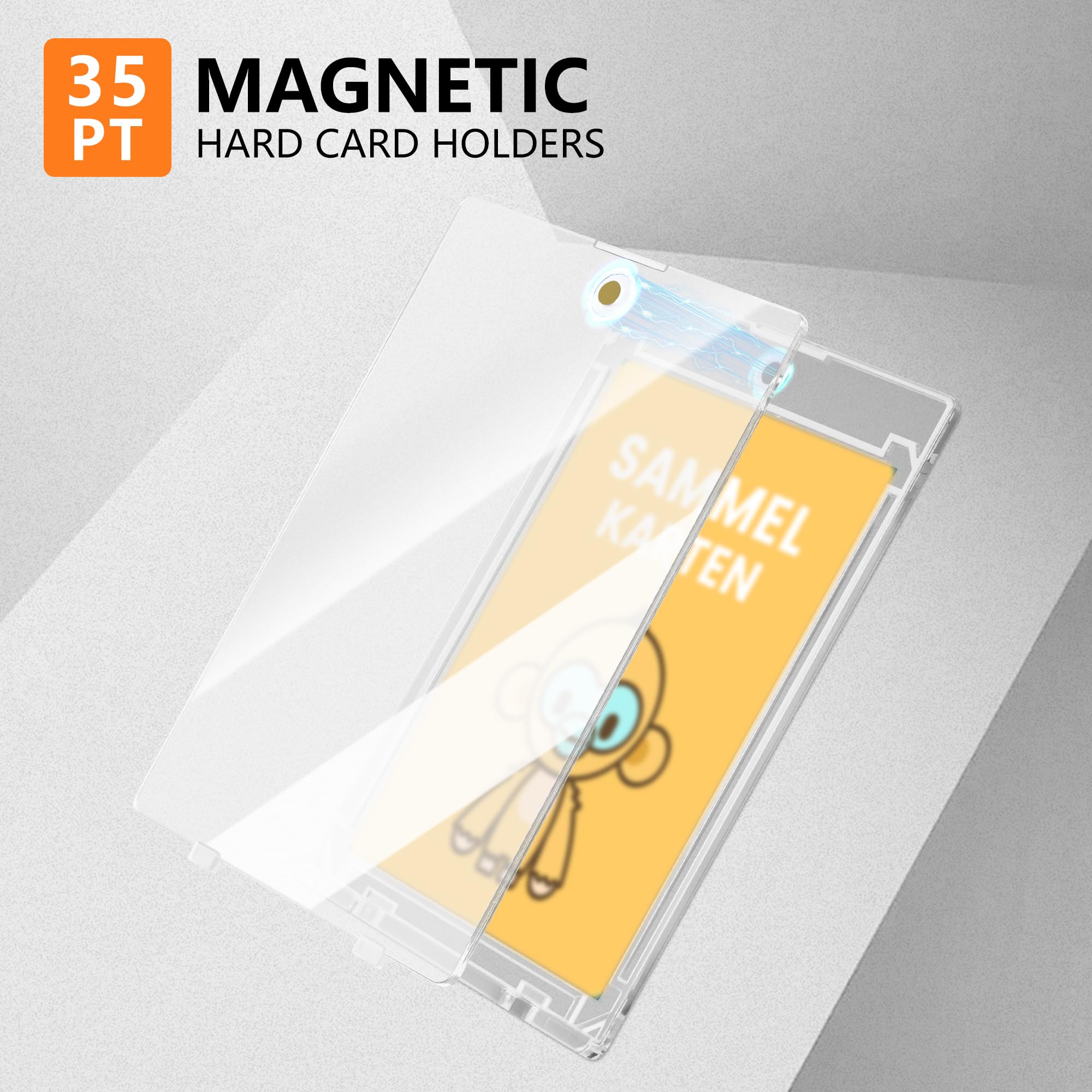 10 szt. Magnetic Card Holder etui na karty kolekcjonerskie