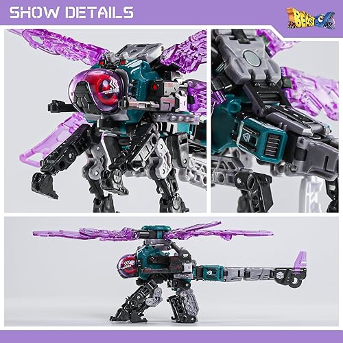 Miniatura 4 de 52TOYS BEASTBOX BB-62 Onitopte - Figura de acción de juguetes deformantes, juguetes de conversión en mecha y cubo, regalo perfecto para fiesta de
