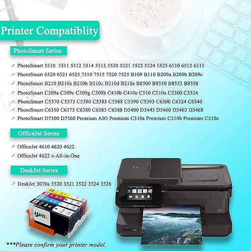 Miniatura 2 de HIINK Cartucho de tinta de repuesto compatible para cartuchos de tinta HP 564XL 564 para HP Photosmart 5520 5525 6525 6520 5510 6510 Officejet 4620