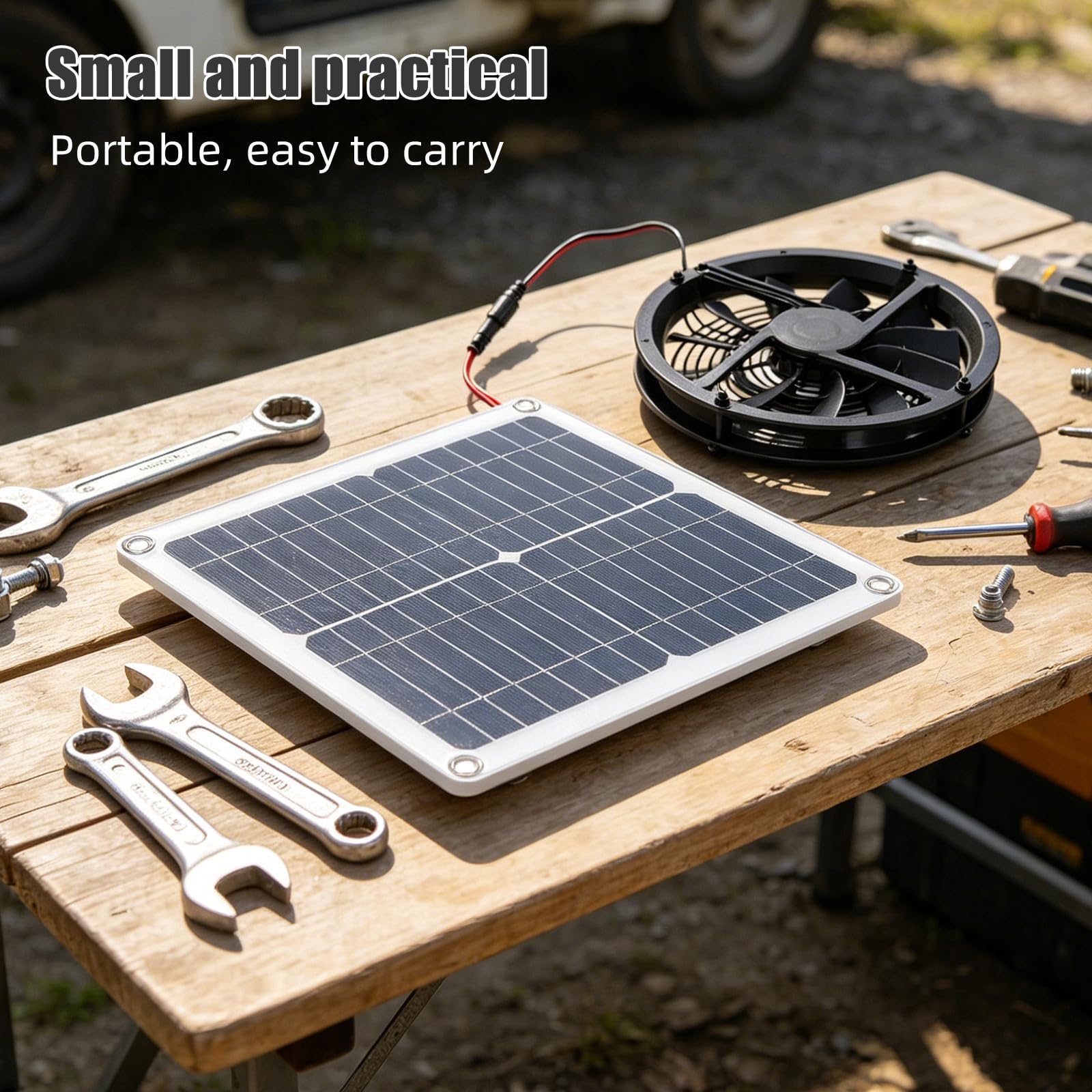 POPETPOP Solarowy Wentylator Wyciągowy Wysokiej Prędkości z Panelem Solarnym Do Wentylacji Kurnika Szklarni Sieni Stodoły i Zwierząt Zasilany Energią Słoneczną