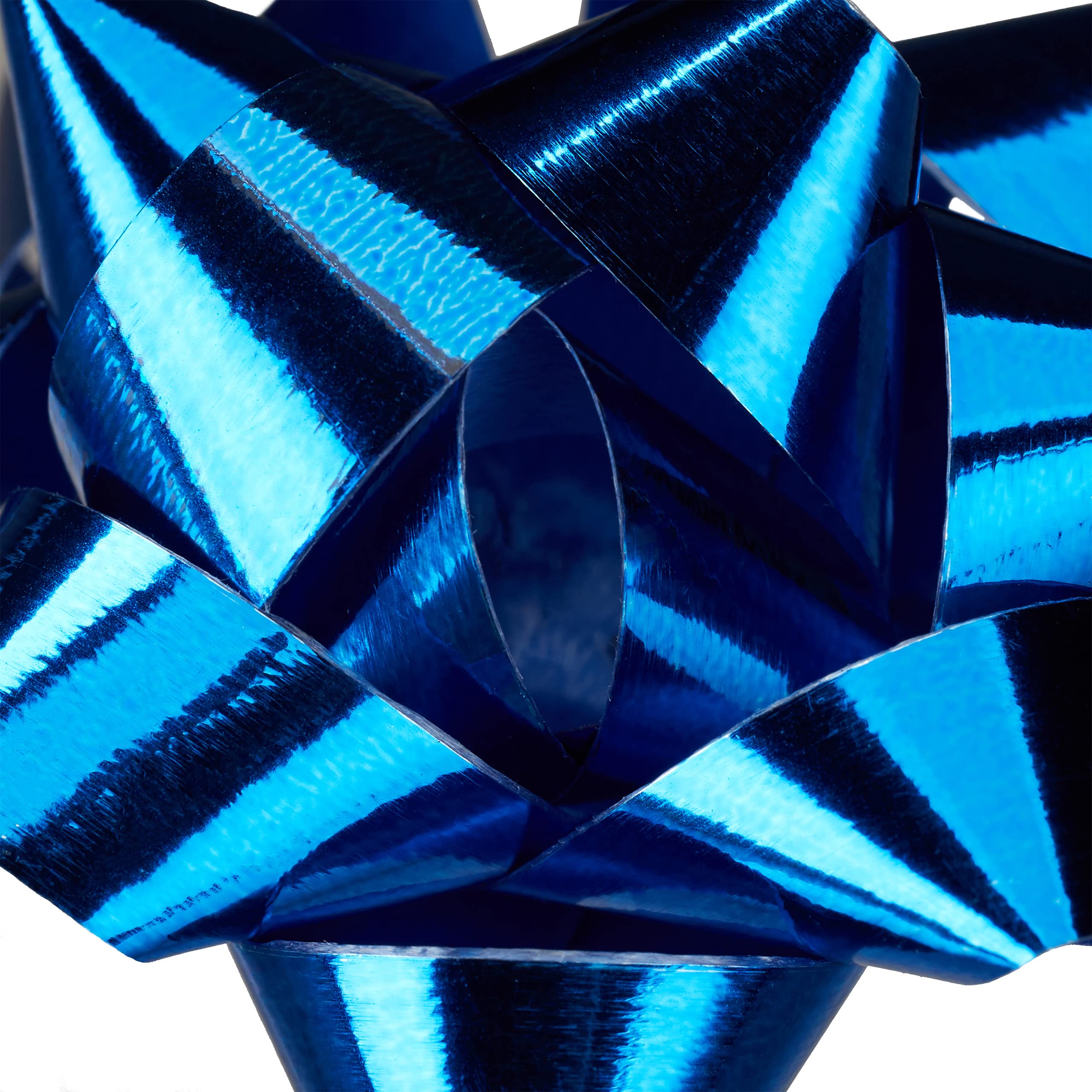 1000 x Geschenkschleifen, selbstklebend, kleine Dekoschleifen für Weihnachten & Geburtstag, Zierschleifen, Ø 5 cm, blau