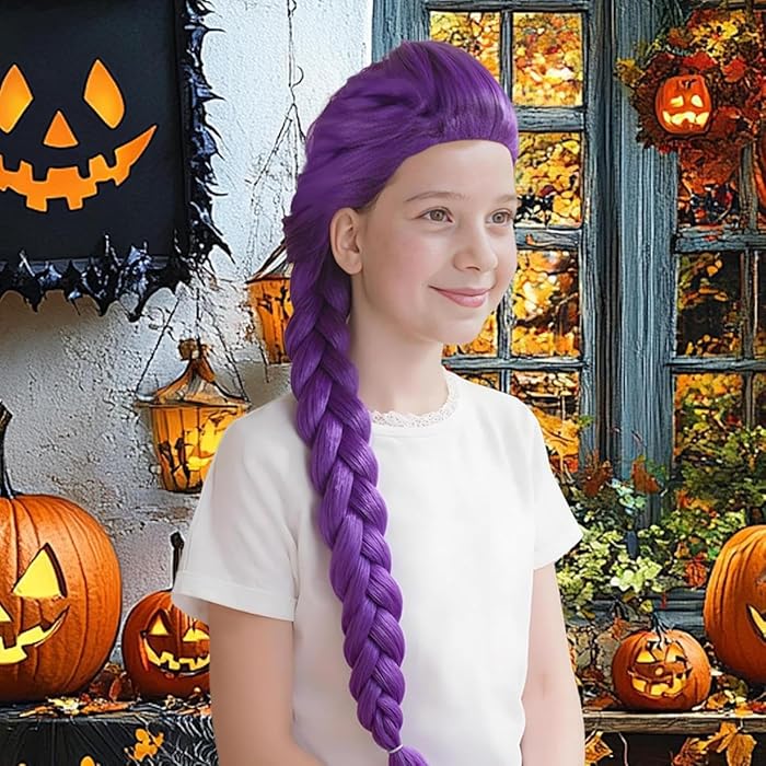 Perruque rumi kpop demon hunter,Perruque Rumi Déguisement Hunter, Anime Rumi Mira Cosplay Wig, Halloween Cosplay