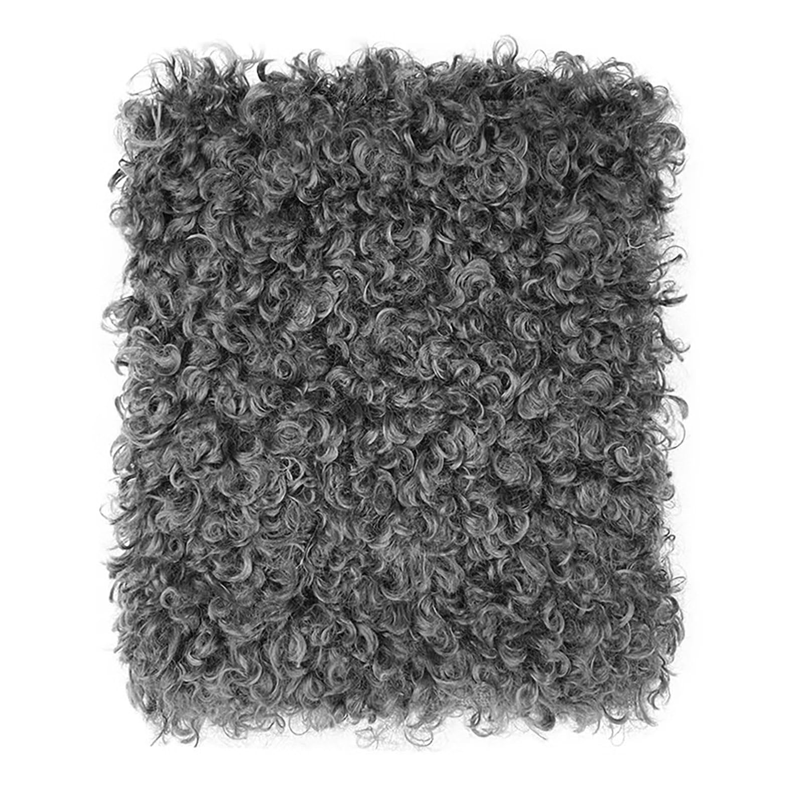 Thick Curly Faux Fur Fabric Sherpa Fleece Fabric for Lambskin Thermal Lined Material Sewing DIY Craft Material Blanket Hat Coats(Size:1.5 * 0.5m,Color:Dark Gray)