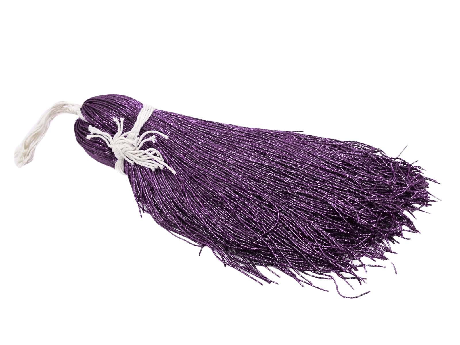 Purple Bullions Decorative Hand Embroidered Thread Rough Purl Bullion by 100 Grams