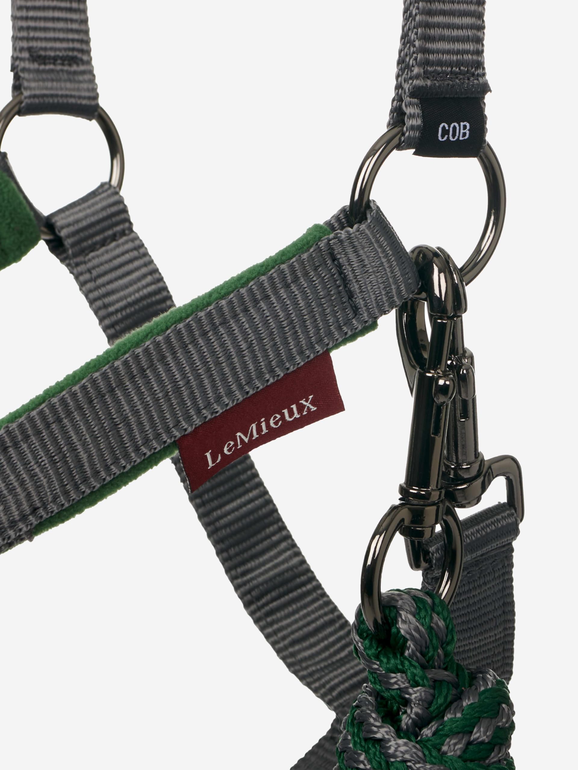 LeMieux Vogue Fleece Headcollar with Lead Rope - Extra Padding, Adjustable at Curb and Poll Strap - 3