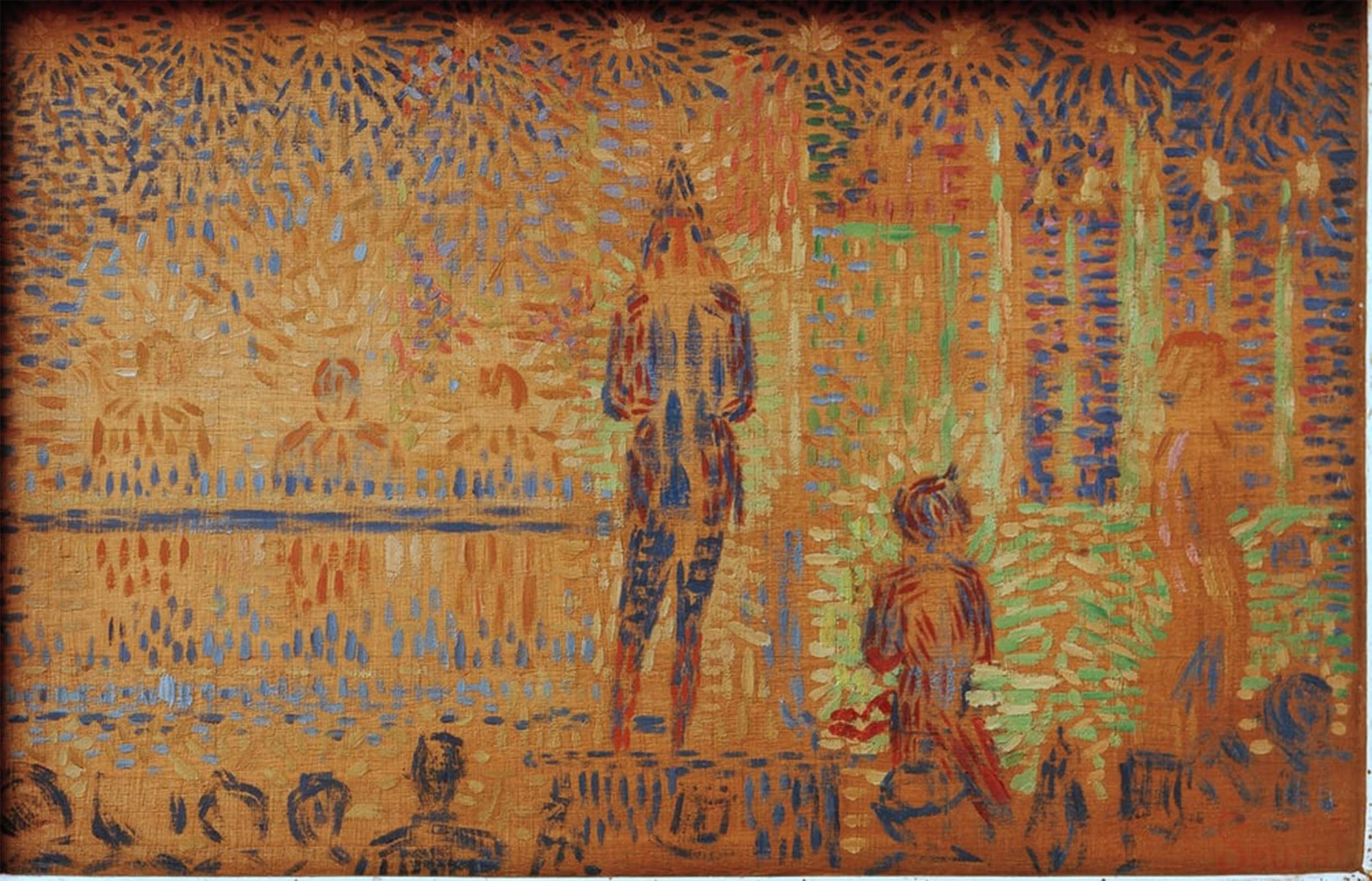 ARTXLXXBN Famous Prints Artwork Pictures Poster Painting Art Parade De Cirque by Georges Seurat Artwork Landscape Pictures for Home Decor 60x90cm